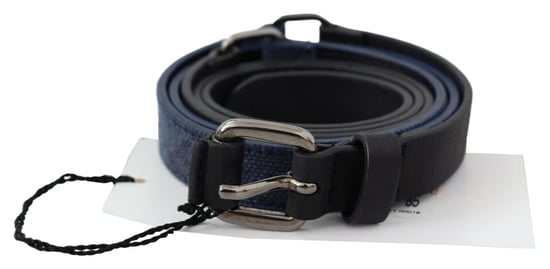 Cinturón de Cuero Reversible Lona Azul - Image 1