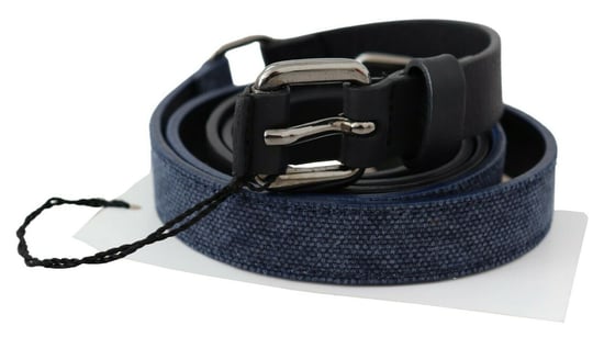 Cinturón de Cuero Reversible Lona Azul - Image 2