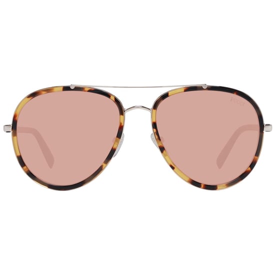 Gafas de sol aviador carey con lentes rosa - Image 2
