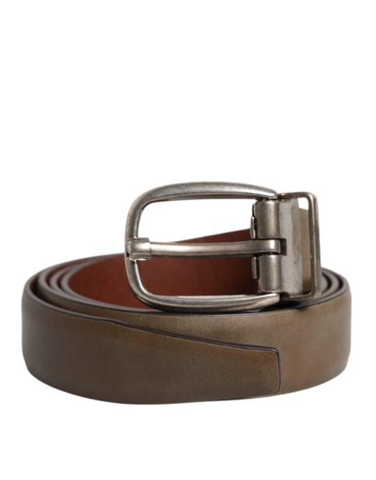 Cinturón de Piel con Hebilla de Metal - Image 1