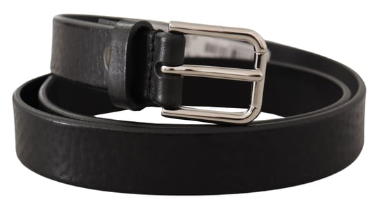 Cinturón de Cuero Negro Estilo Clásico - Image 2