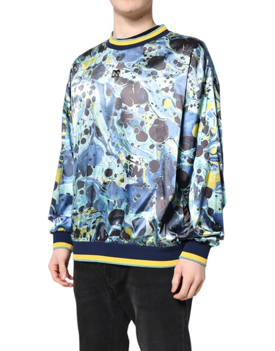 Suéter de punto con estampado mármol - Image 3