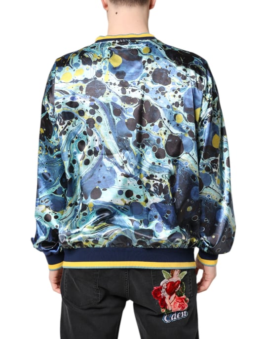 Suéter de punto con estampado mármol - Image 4