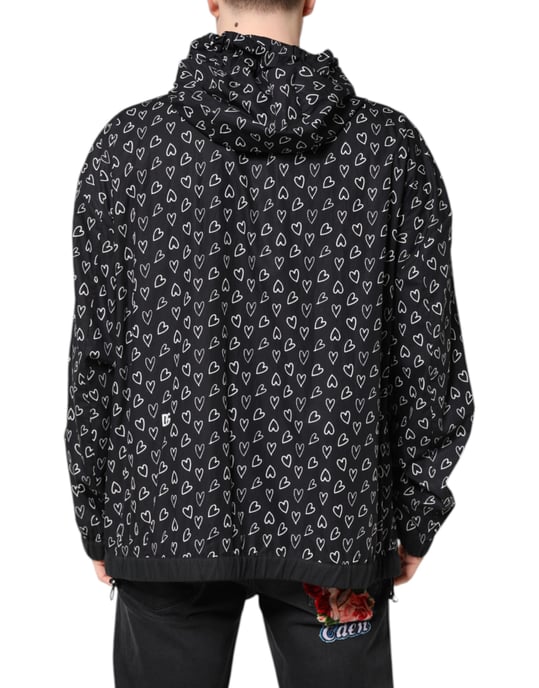 Chaqueta con cierre y estampado de corazones - Image 4
