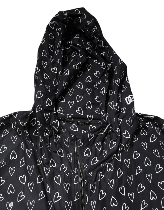 Chaqueta con cierre y estampado de corazones - Image 5