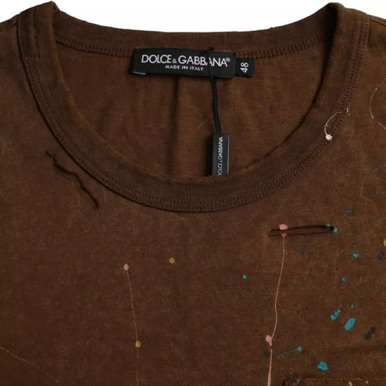 Camiseta con Salpicaduras de Pintura Tsh86401 - Image 4