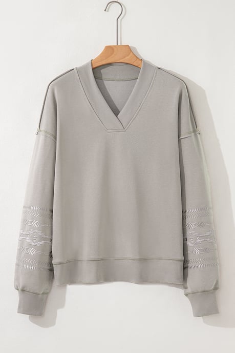 Sudadera con mangas bordadas - Image 4