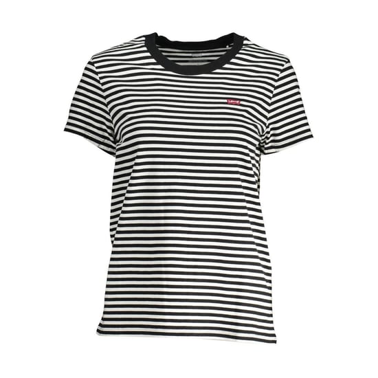 Camiseta de cuello redondo de manga corta a rayas - Image 1