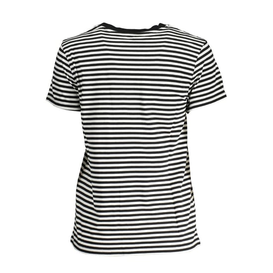 Camiseta de cuello redondo de manga corta a rayas - Image 2