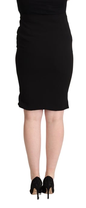 Falda Lápiz de Lana Elástica a la Rodilla - Image 3