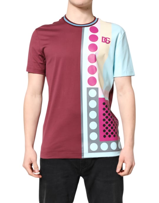 Camiseta de manga corta con estampado geométrico - Image 1