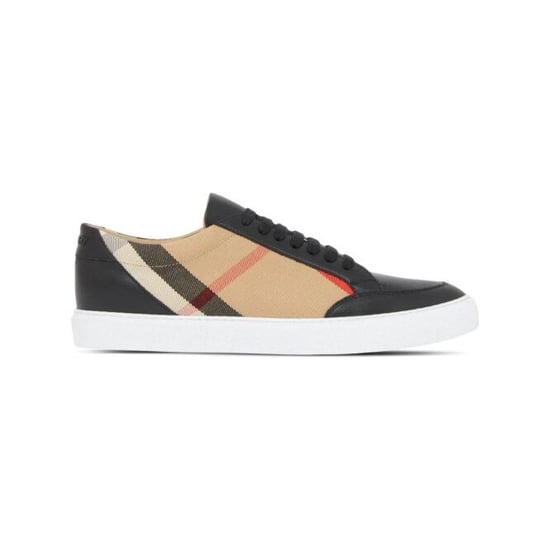 Zapatillas de cuero con paneles a cuadros Arthur - Image 1