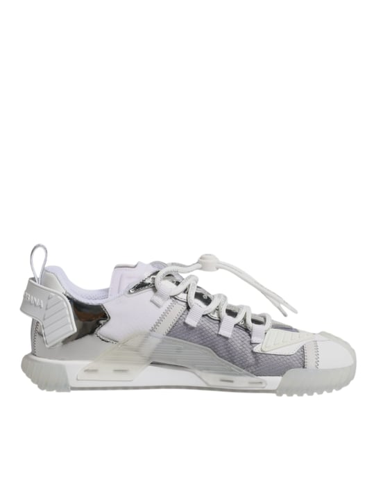 Zapatillas Portofino Cs1888 Blancas y Plateadas - Image 1