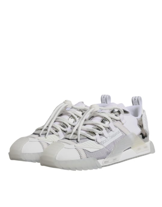Zapatillas Portofino Cs1888 Blancas y Plateadas - Image 4