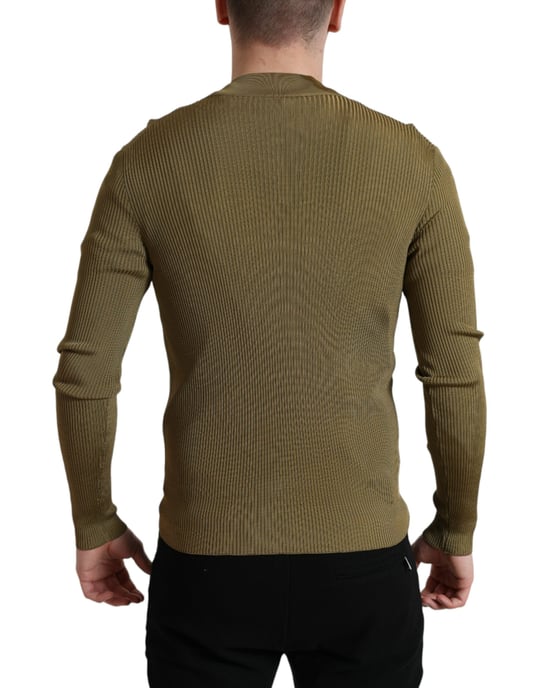 Suéter de canalé con cuello alto - Image 3
