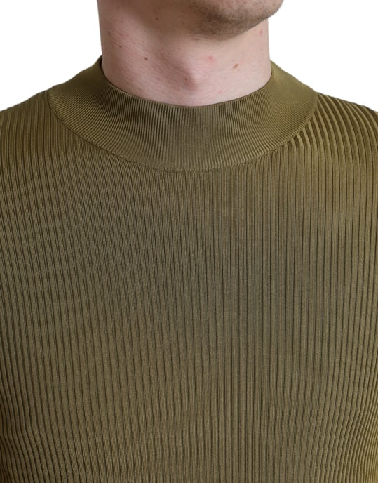 Suéter de canalé con cuello alto - Image 4