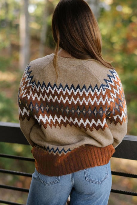 Suéter de punto con patrón Fair Isle - Image 2