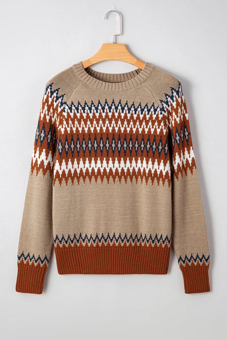 Suéter de punto con patrón Fair Isle - Image 5
