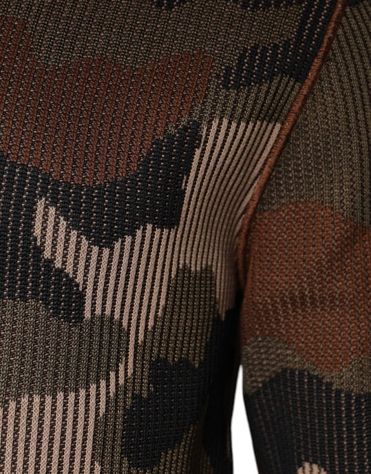 Suéter Henley de punto con camuflaje - Image 4