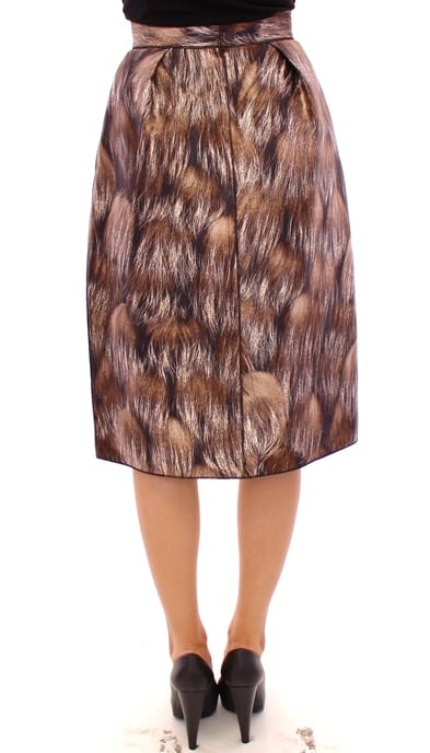 Falda midi plisada de estampado animal Dolce Gabbana - Image 3