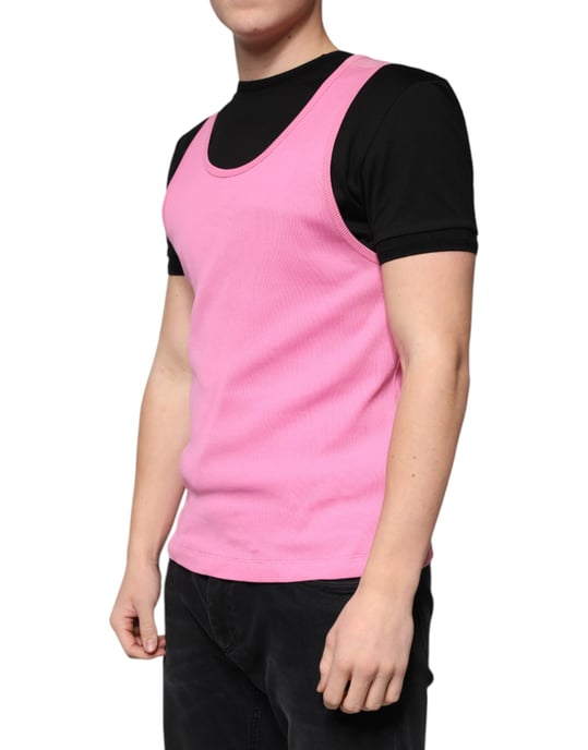 Top de tirantes acanalado rosa - Image 3