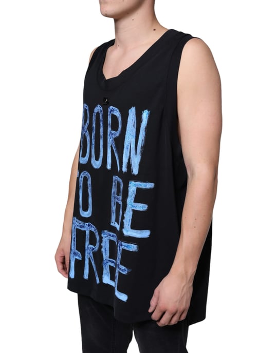 Camiseta sin mangas negra Tsh86646 - Image 3