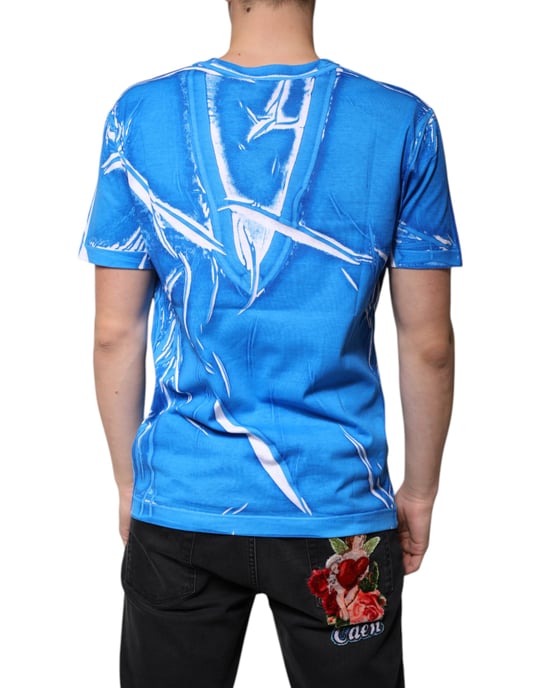 Camiseta de cuello en V con estampado abstracto - Image 4