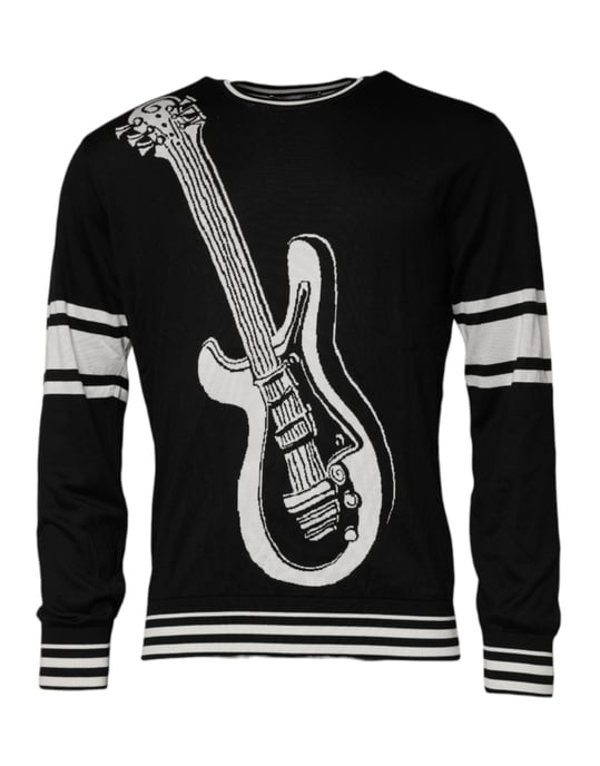 Suéter de punto con patrón de guitarra - Image 3