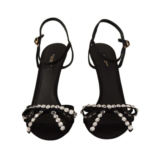Sandalias de Tacón Alto con Pulsera en el Tobillo, Embellecidas con Cristales - Image 3