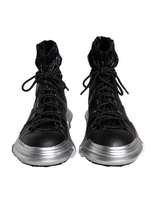 Botas de cordones Portofino tono plateado - Image 2