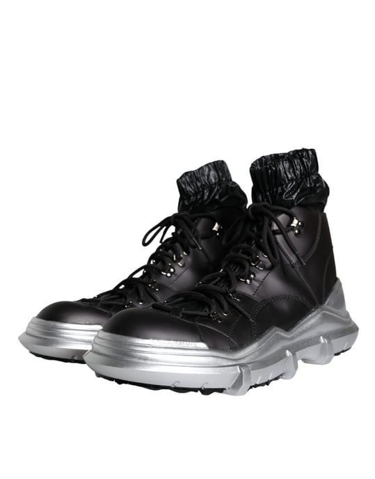 Botas de cordones Portofino tono plateado - Image 3