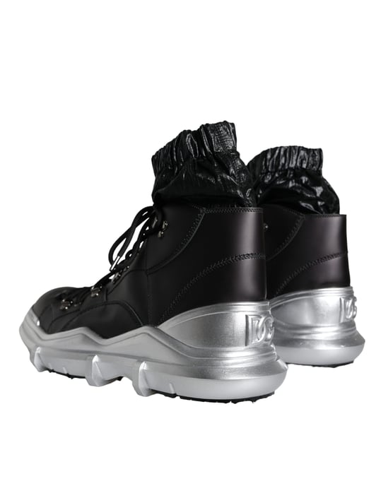 Botas de cordones Portofino tono plateado - Image 4