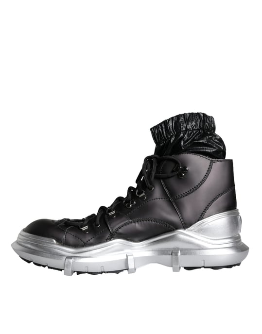 Botas de cordones Portofino tono plateado - Image 6