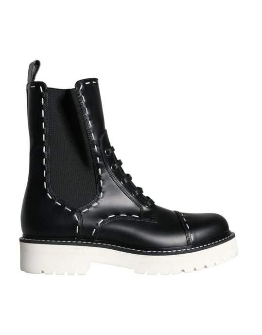 Botas de cuero con cordones Dg0123 - Image 1