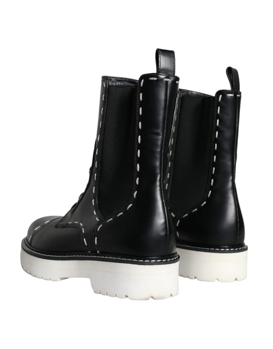 Botas de cuero con cordones Dg0123 - Image 4