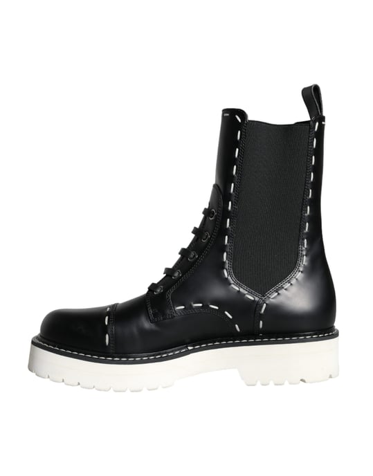 Botas de cuero con cordones Dg0123 - Image 5