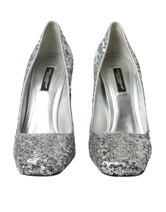 Zapatos de Tacón con Detalle de Joya y Lentejuelas - Image 2