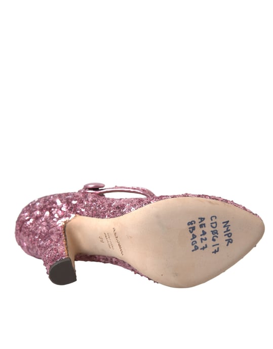 Zapatos de tacón Mary Jane con lentejuelas - Image 6