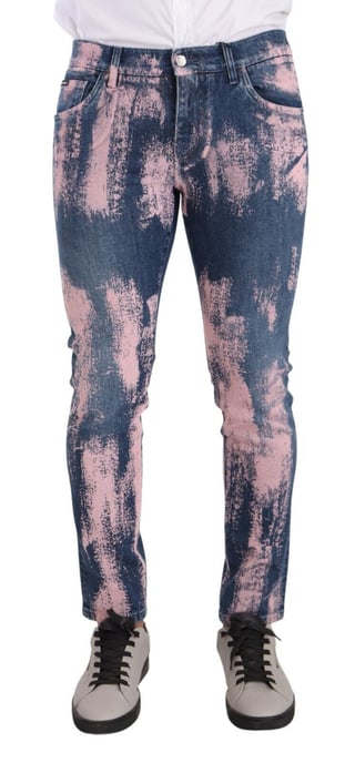 Jeans Skinny con Salpicaduras de Pintura - Image 1