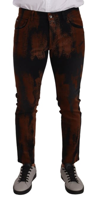Jeans Skinny con Salpicaduras de Pintura - Image 1