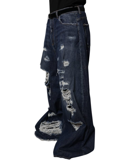 Jeans de Pierna Ancha Desgastados - Image 3