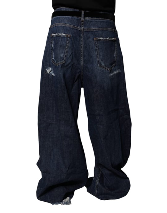 Jeans de Pierna Ancha Desgastados - Image 4