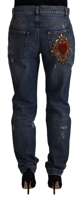 Jeans Rotos Dolce Gabbana de Mezclilla Desgastada - Image 2