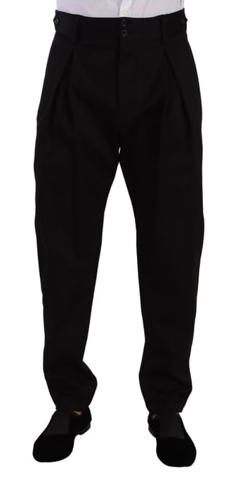 Pantalones de lana con pliegues - Image 1