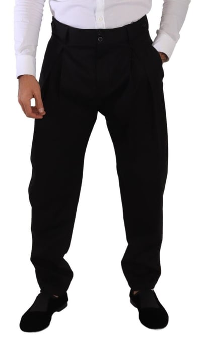 Pantalones de lana con pliegues - Image 4