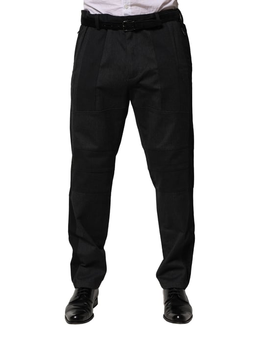 Pantalones de vestir con detalle de panel a medida - Image 2