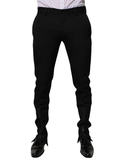 Pantalones de vestir con detalle de cremallera - Image 1