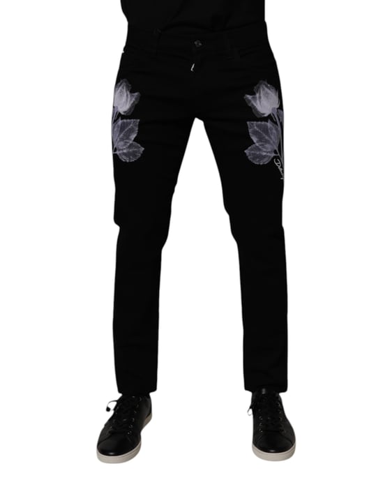 Pantalones Casual con Estampado de Rosas - Image 2