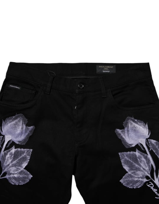 Pantalones Casual con Estampado de Rosas - Image 5