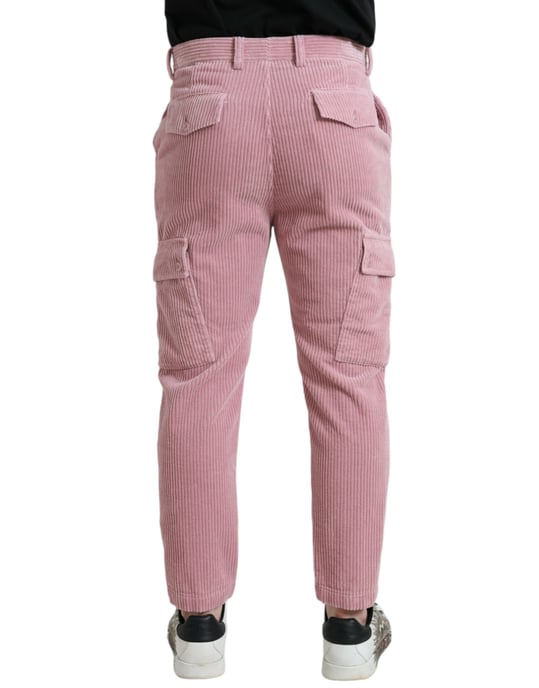 Pantalones Cargo de Corduroy Rosa - Image 2